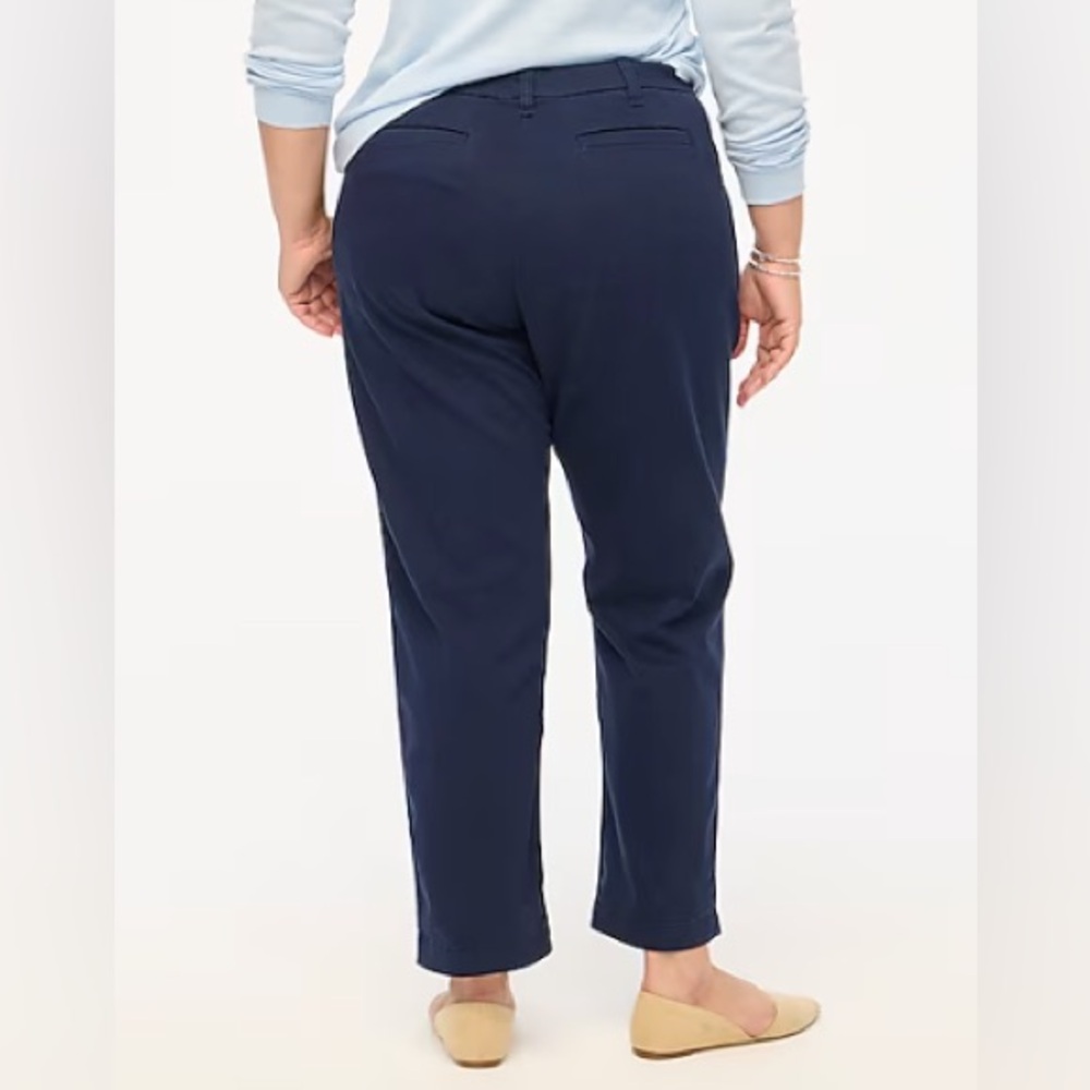 J Crew High Rise Girlfriend Chino Navy Pants - Picture 3 of 9